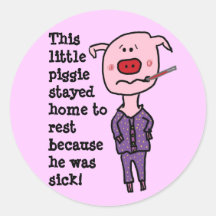 Este pequeño piggie 5 etiquetas  