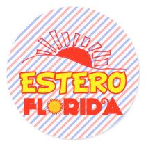 Estero, Florida Round Sticker