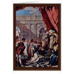 Esther Before The Persian King Ahasuerus By Ricci Greeting Cards