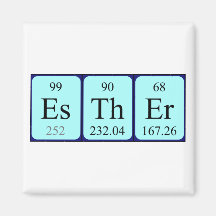 Esther periodic table name magnet
