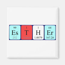 Esther periodic table name magnet