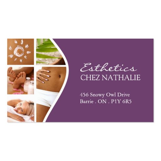Esthetician Business Card Zazzle