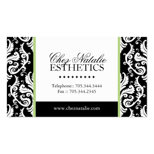 Esthetician Business Card (front side)