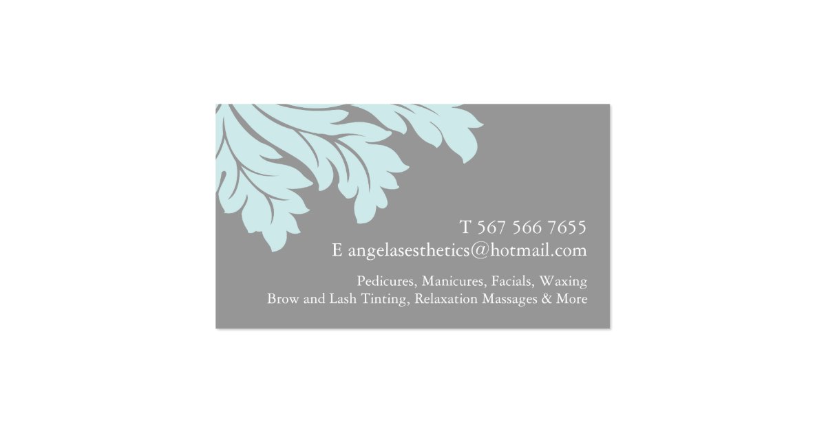 ESTHETICIAN BUSINESS CARD Zazzle