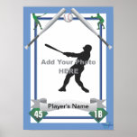 Estilo de la tarjeta de béisbol impresiones