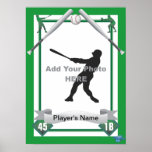 Estilo de la tarjeta de béisbol impresiones