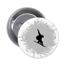 Estilo del garabato de la snowboard pin