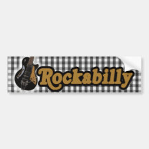 Estilo del Rockabilly Pegatina De Parachoque