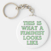 Esto es lo que parece una feminista llaveros