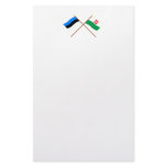 Estonia and Harju Crossed Flags Stationery