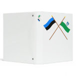 Estonia and Järva Crossed Flags Vinyl Binders