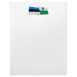 Estonia and Jõgeva Waving Flags Letterhead Design