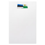 Estonia and Põlva Waving Flags Custom Stationery