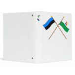 Estonia and Rapla Crossed Flags Vinyl Binder