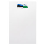 Estonia and Valga Waving Flags Stationery Paper