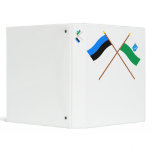 Estonia and Võru Waving Flags Vinyl Binder