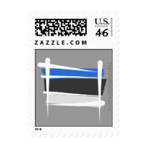 Estonia Brush Flag Stamp
