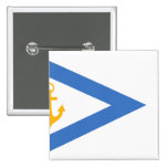 Estonia- Chief Of Naval Forces, Estonia flag Pinback Buttons