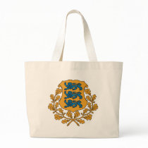Estonia coat of arms bags