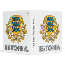 Estonia Coat of Arms Binder