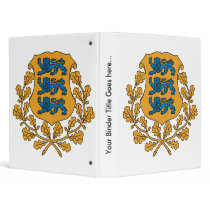 Estonia Coat of Arms detail Vinyl Binders