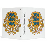 Estonia Coat of Arms detail Vinyl Binders