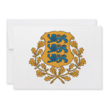 Estonia Coat of Arms Custom Announcements