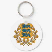 Estonia coat of arms keychains
