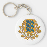 Estonia coat of arms keychain