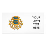 Estonia Coat of Arms Personalized Photo Card