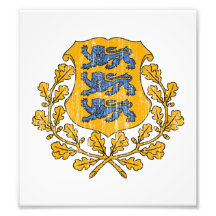 Estonia Coat Of Arms Photograph