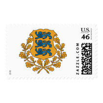 Estonia coat of arms postage