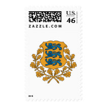 Estonia coat of arms postage