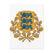 Estonia coat of arms postcards