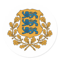 Estonia coat of arms stickers