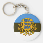 estonia emblem keychain