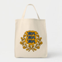 estonia emblem tote bag