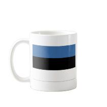 Estonia Flag and Map Mug by FlagAndMap Estonia Flag and Map Mug