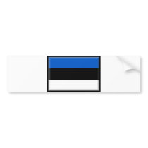 Estonia Flag bumper stickers