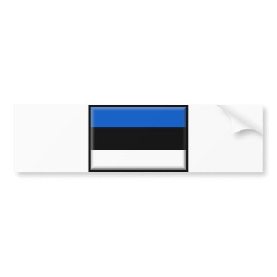 Estonia Flag Bumper Sticker by jacinto888