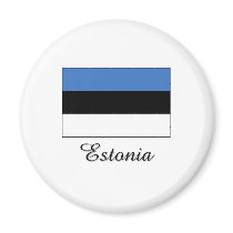 Estonia Flag Design magnets by flagshirt Estonia Flag Design magnets