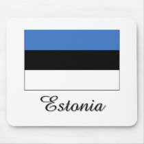 Estonia Flag Design Mouse Mat