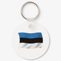Estonia Flag Keychain by LivingFlags2 Estonia Flag Keychain