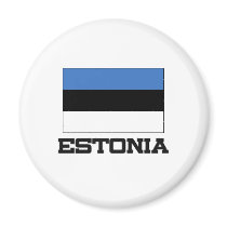 Estonia Flag magnets by tshirtshirts Estonia Flag magnets