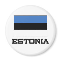 Estonia Flag magnets by tshirtshirts Estonia Flag magnets