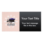 Estonia Flag Map 2.0 Photo Greeting Card