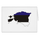 Estonia flag map cards by FlagStore Estonia flag map cards