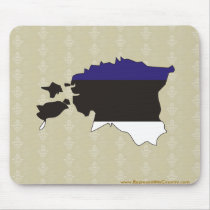 Estonia Flag Map full size Mousepad