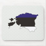 Estonia Flag Map full size Mouse Pad