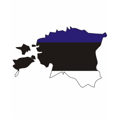 Estonia flag map t shirt by FlagStore